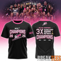 Adelaide Thunderbirds Champions Women's 2026 Black - Adult & Kids T-Shirts, Sweatshirts & Hoodies apparel design preview 1