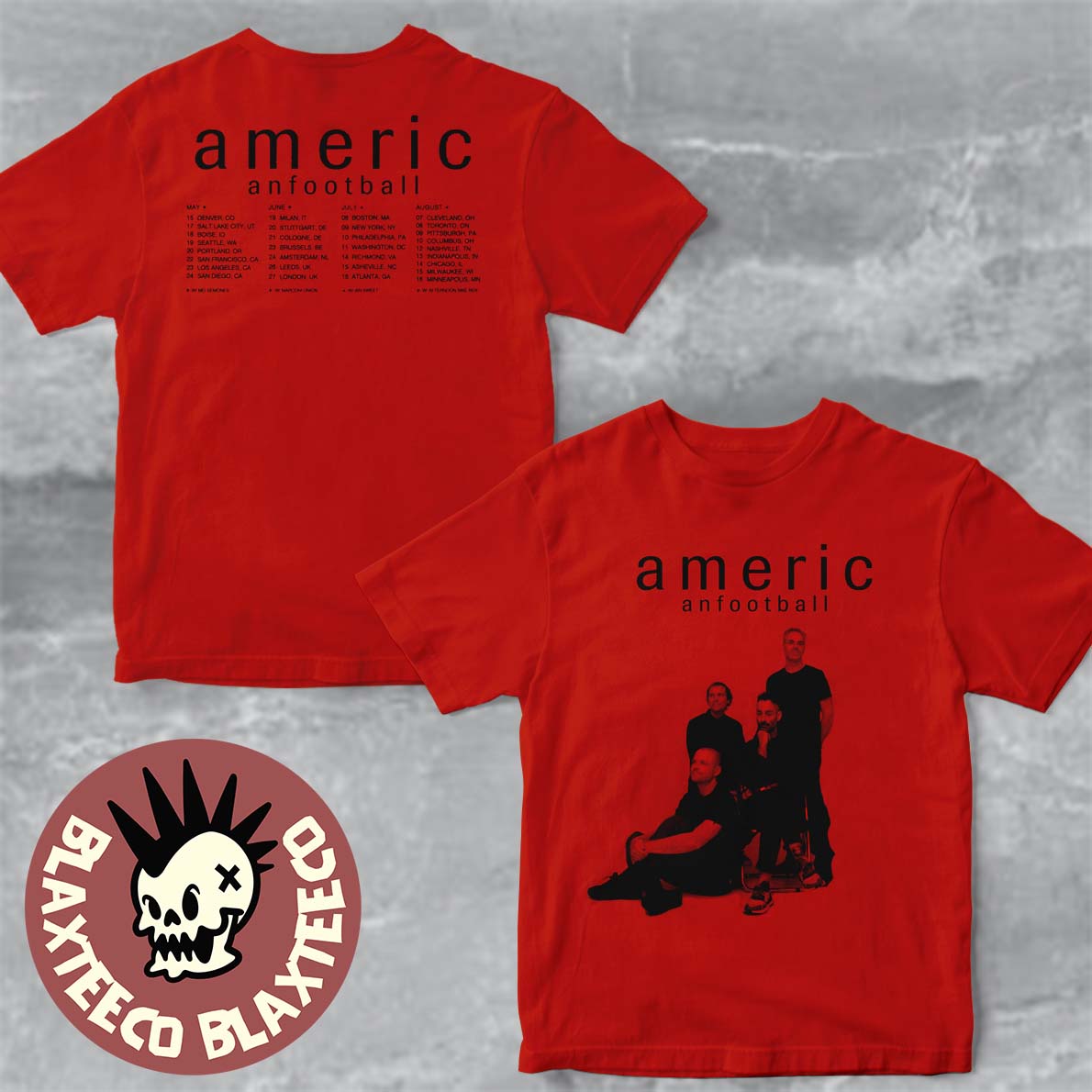 American Football World Tour 2026 From May To August - Adult & Kids T-Shirts, Sweatshirts & Hoodies apparel design preview 1