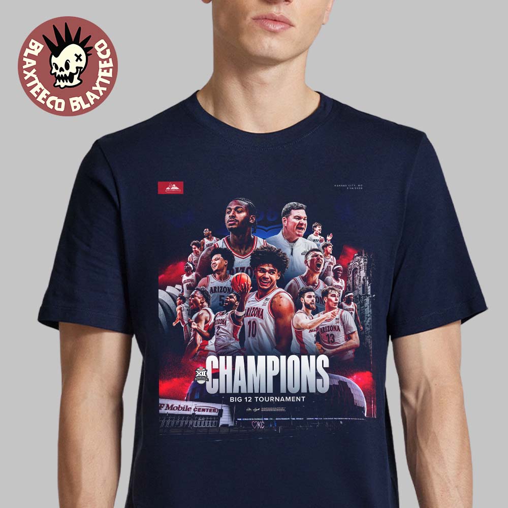 Arizona Wildcats Men's Basketball 2026 Big 12 - Adult & Kids T-Shirts, Sweatshirts & Hoodies apparel design preview 1