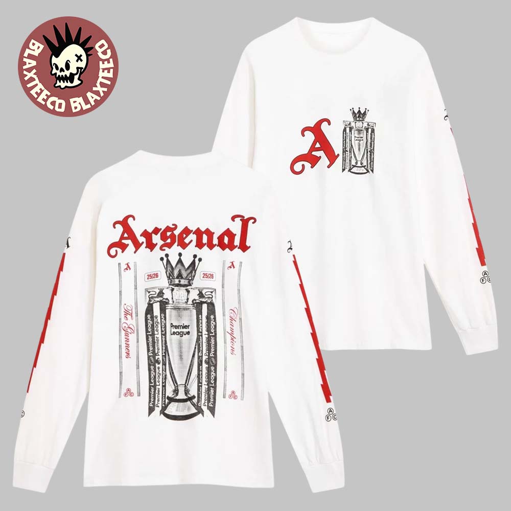 Arsenal 2026 Premier League Champions Trophy - Adult & Kids T-Shirts, Sweatshirts & Hoodies apparel design preview 1