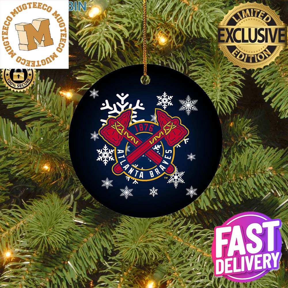 Atlanta Braves MLB Merry Xmas Gifts Christmas Tree - Adult & Kids T-Shirts, Sweatshirts & Hoodies apparel design preview 1