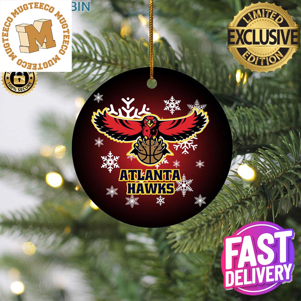 Atlanta Hawks MLB Xmas Gifts Ceramic Christmas Tree - Adult & Kids T-Shirts, Sweatshirts & Hoodies apparel design preview 1