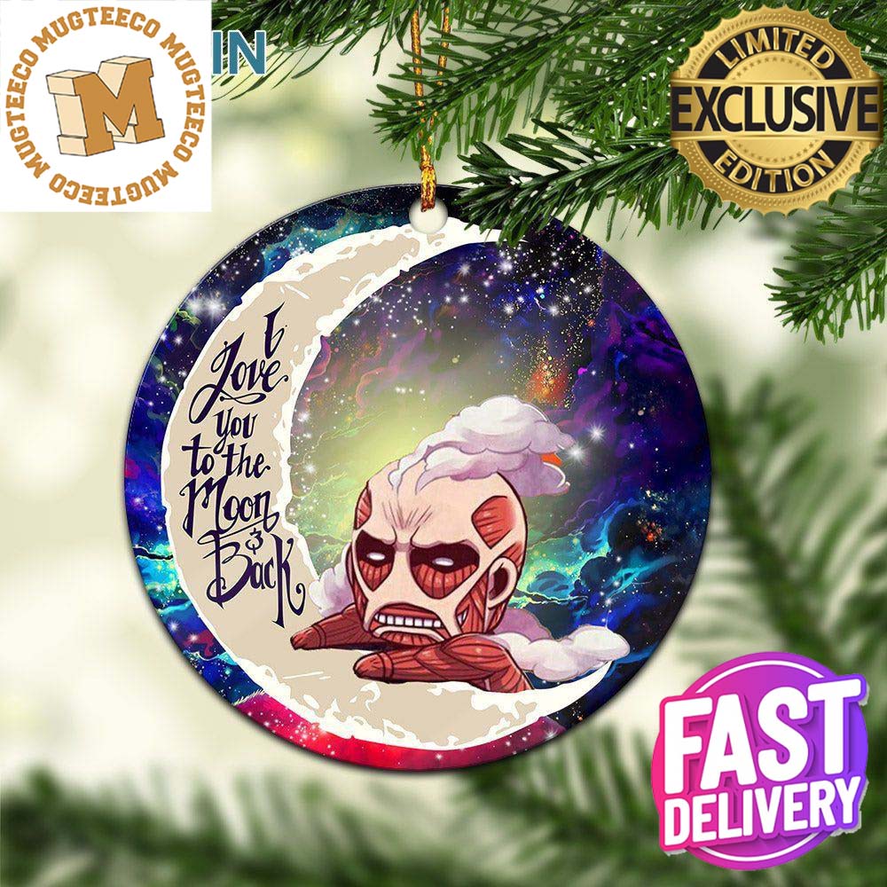 Attack On Titan Love You To The Moon And Back Galaxy - Adult & Kids T-Shirts, Sweatshirts & Hoodies apparel design preview 1