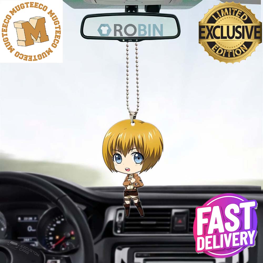 Attack on Titan Armin Arlert Christmas Car - Adult & Kids T-Shirts, Sweatshirts & Hoodies apparel design preview 1