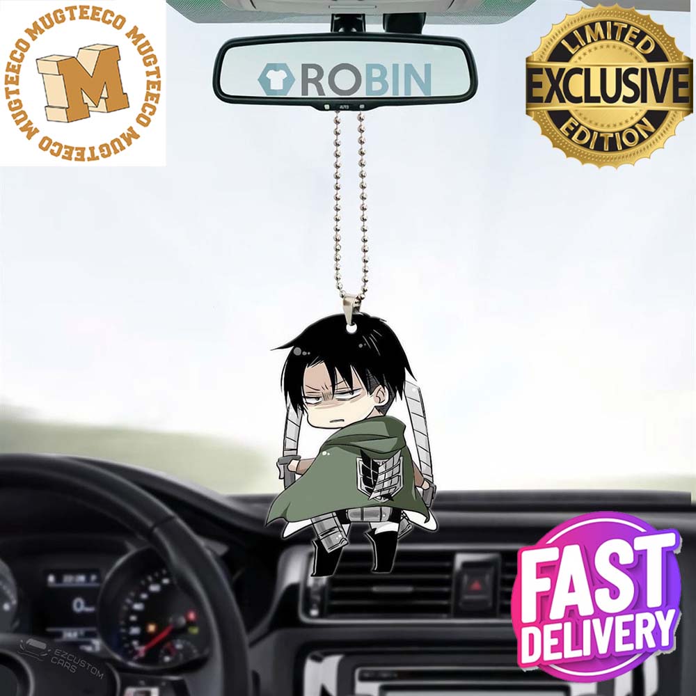 Attack on Titan Levi Christmas Car Decorations - Adult & Kids T-Shirts, Sweatshirts & Hoodies apparel design preview 1