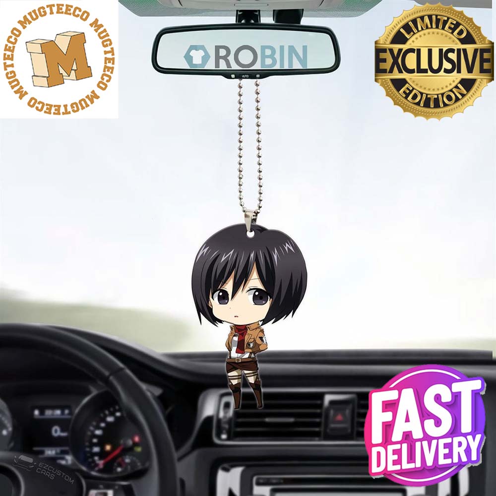 Attack on Titan Mikasa Ackerman Christmas Car - Adult & Kids T-Shirts, Sweatshirts & Hoodies apparel design preview 1