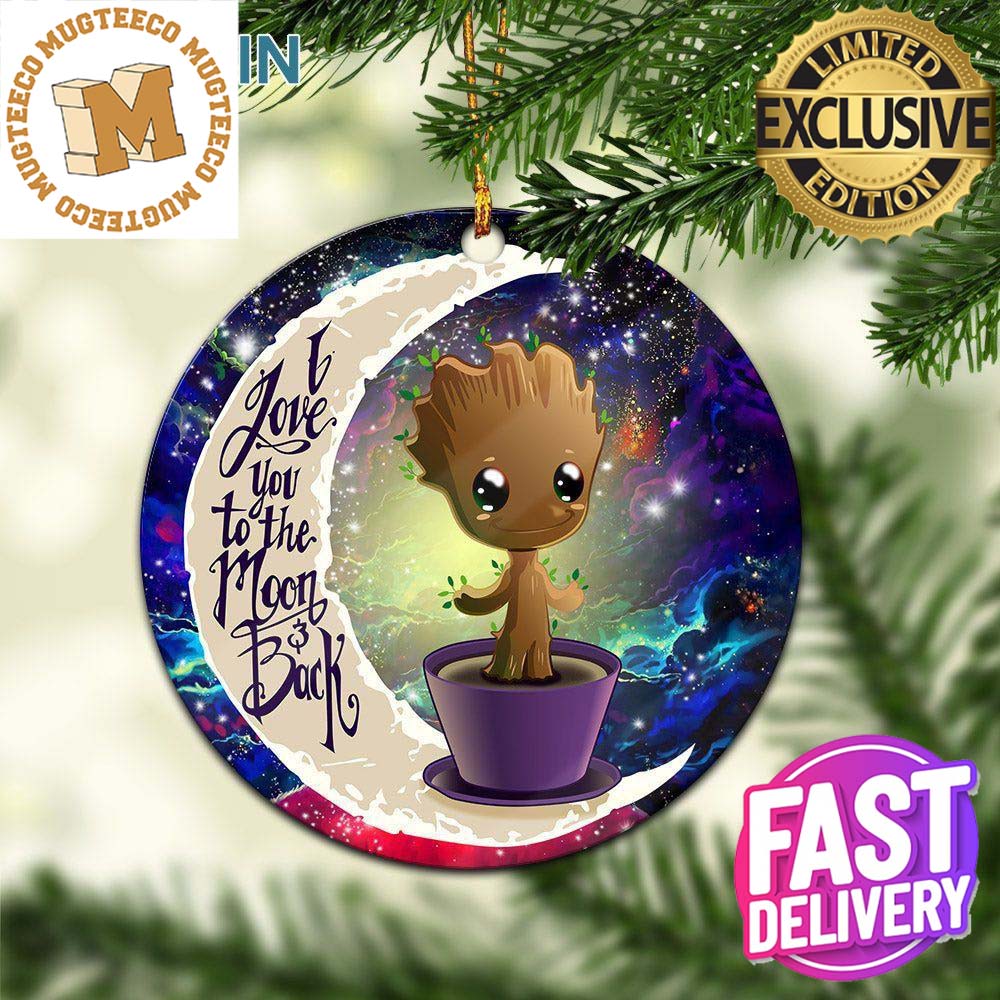 Baby Groot Love You To The Moon And Back Galaxy - Adult & Kids T-Shirts, Sweatshirts & Hoodies apparel design preview 1