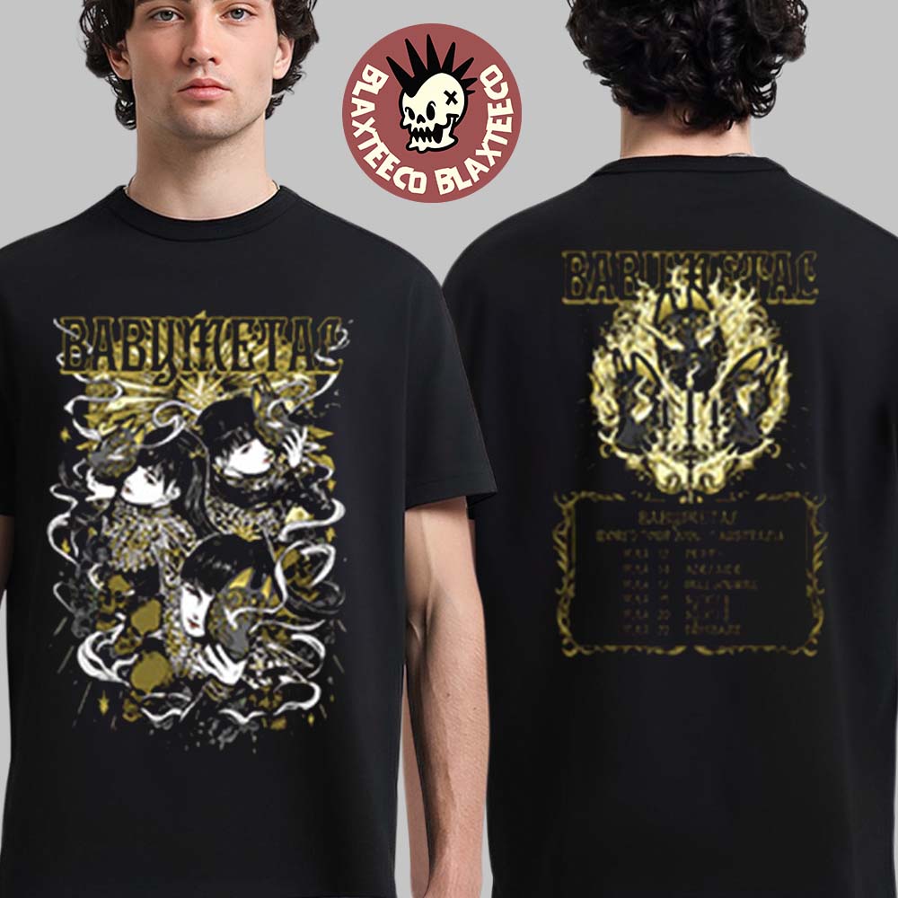Babymetal World Tour In Australia 2026 Merch Kon - Adult & Kids T-Shirts, Sweatshirts & Hoodies apparel design preview 1