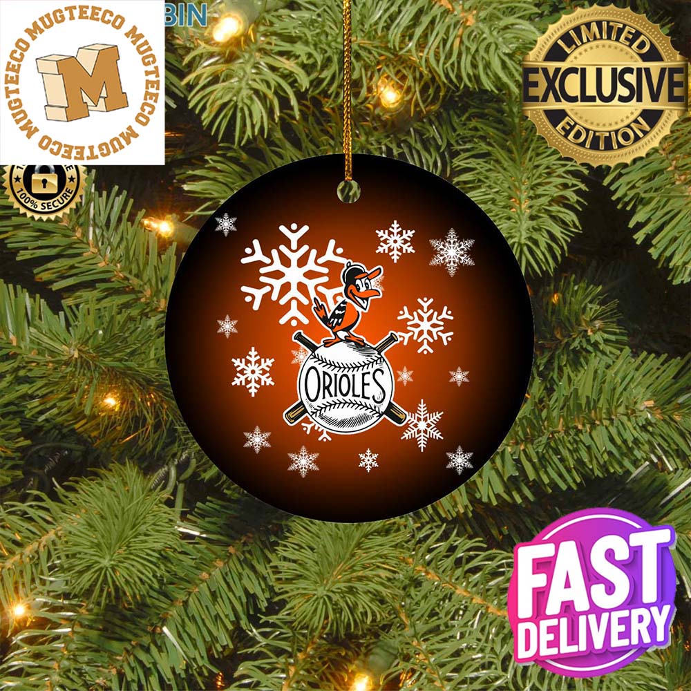 Baltimore Orioles MLB Xmas Gifts Christmas Tree - Adult & Kids T-Shirts, Sweatshirts & Hoodies apparel design preview 1