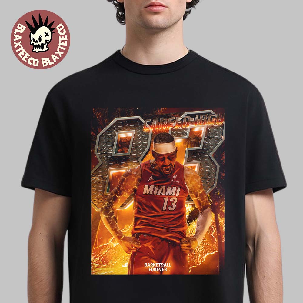 Bam Adebayo Miami Heat Goes Nuclear 83 Career High - Adult & Kids T-Shirts, Sweatshirts & Hoodies apparel design preview 1