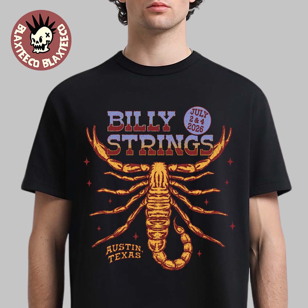 Billy Strings Austin Texas 2026 Exclusive At City - Adult & Kids T-Shirts, Sweatshirts & Hoodies apparel design preview 1