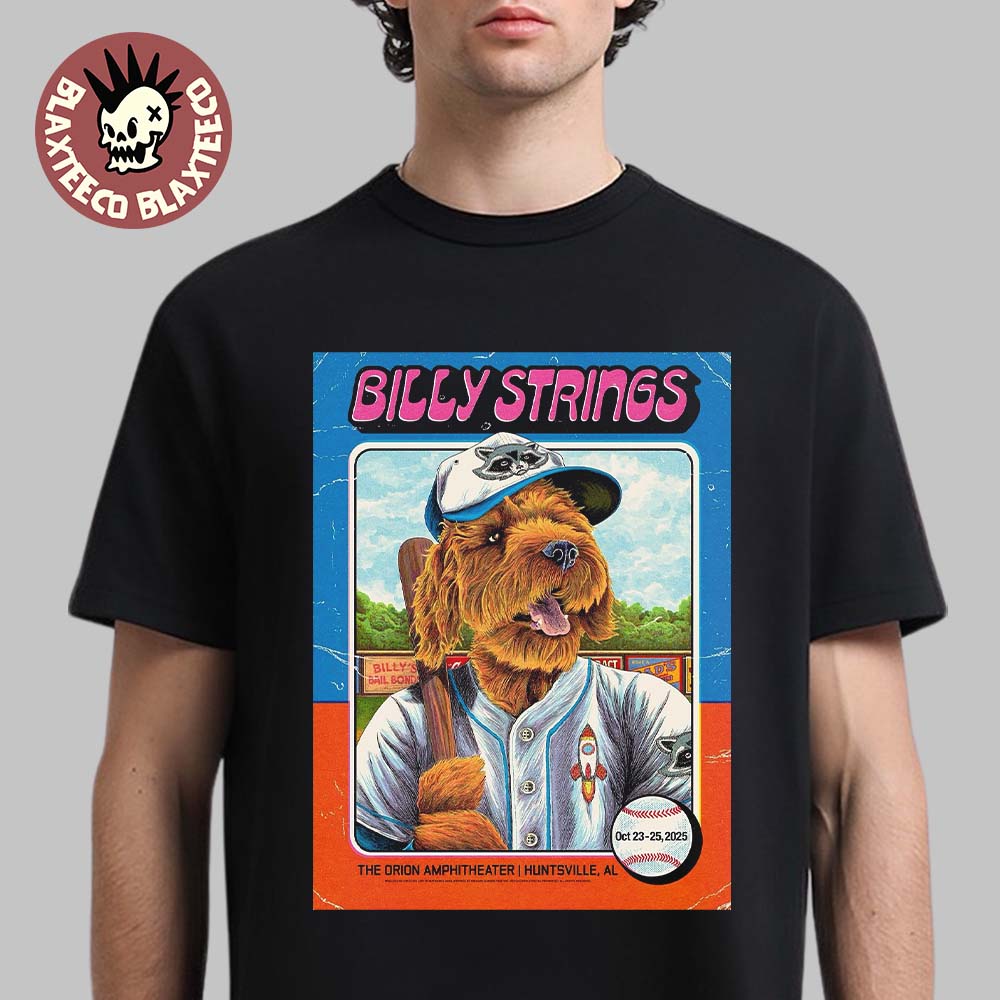 Billy Strings Huntsville Alabama 2025 Gig Poster At - Adult & Kids T-Shirts, Sweatshirts & Hoodies apparel design preview 1