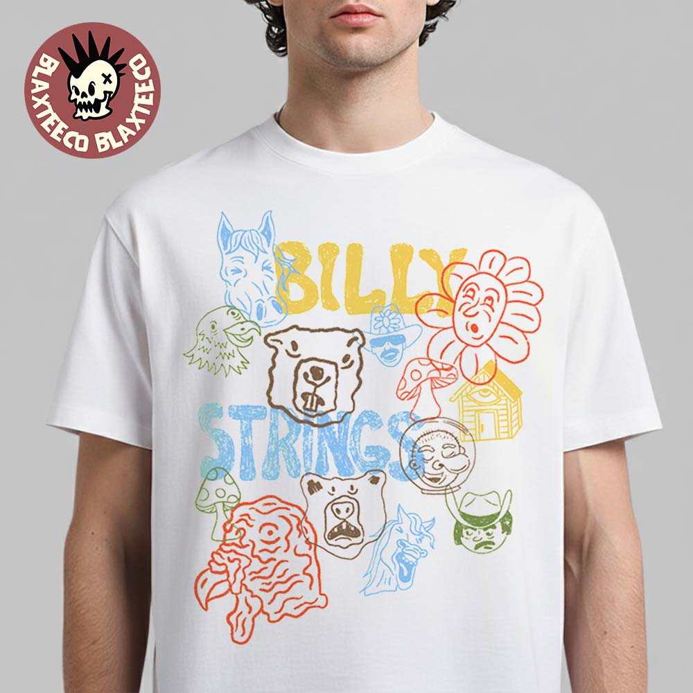 Billy Strings Winter 2026 Tour Merch Funny Characters - Adult & Kids T-Shirts, Sweatshirts & Hoodies apparel design preview 1
