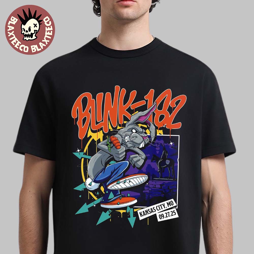 Blink 182 Kansas City Missouri 2025 Venue At T-Mobile - Adult & Kids T-Shirts, Sweatshirts & Hoodies apparel design preview 1