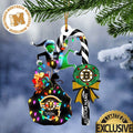 Boston Bruins NHL Grinch Candy Cane Personalized Xmas - Adult & Kids T-Shirts, Sweatshirts & Hoodies apparel design preview 1