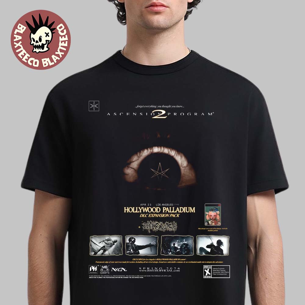 Bring Me The Horizon Los Angeles CA 2026 Poster At - Adult & Kids T-Shirts, Sweatshirts & Hoodies apparel design preview 1