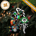 Brooklyn Nets NBA Grinch Candy Cane Personalized Xmas - Adult & Kids T-Shirts, Sweatshirts & Hoodies apparel design preview 1