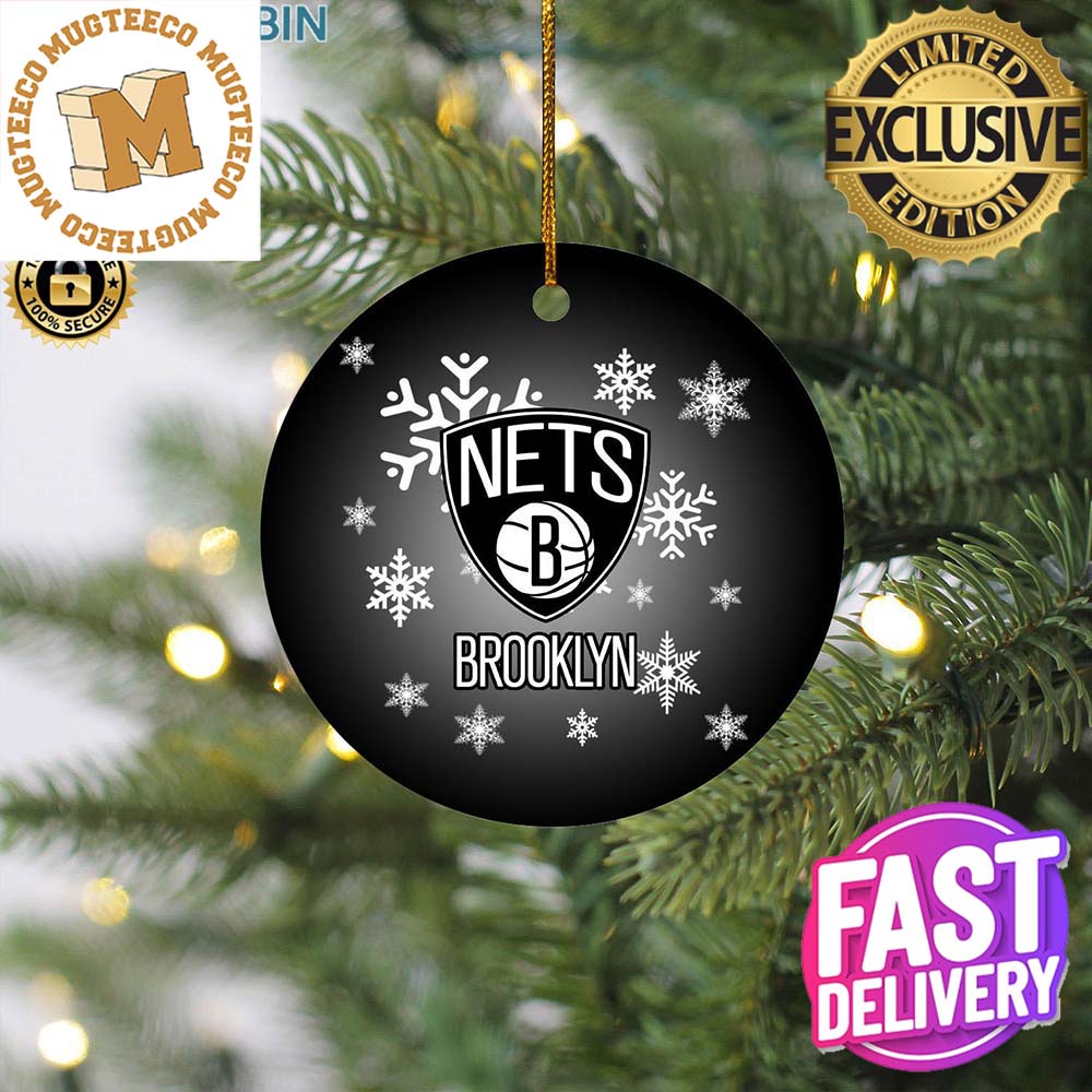 Brooklyn Nets NBA Xmas Gifts For Fan Christmas Circle - Adult & Kids T-Shirts, Sweatshirts & Hoodies apparel design preview 1