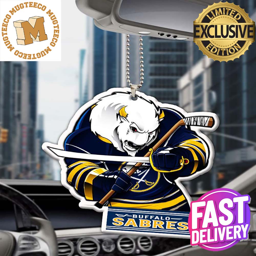 Buffalo Sabres Mascot Christmas Car Decorations - Adult & Kids T-Shirts, Sweatshirts & Hoodies apparel design preview 1