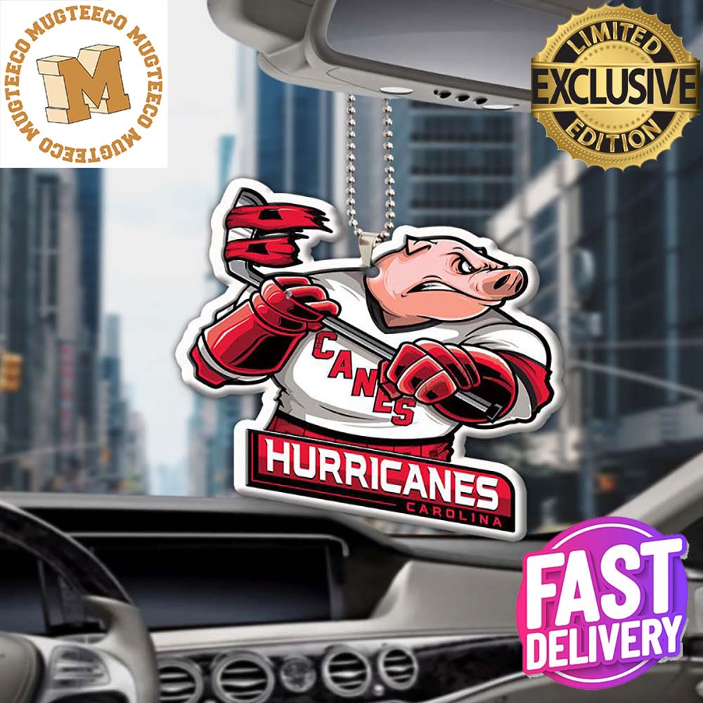 Carolina Hurricanes NHL Mascot Christmas Tree - Adult & Kids T-Shirts, Sweatshirts & Hoodies apparel design preview 1