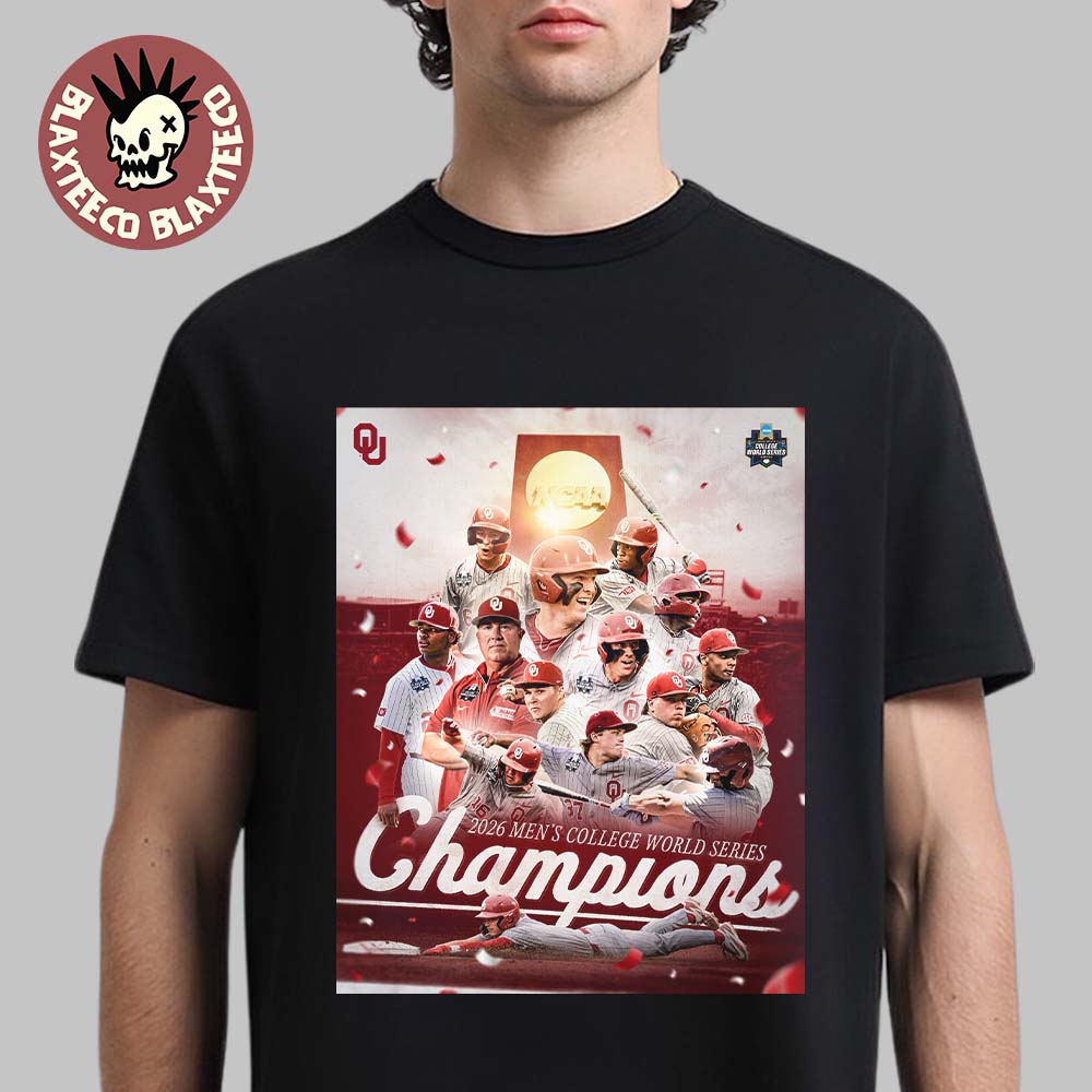 Celebrate Oklahoma Sooners Baseball 2026 NCAA Men's - Adult & Kids T-Shirts, Sweatshirts & Hoodies apparel design preview 1