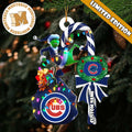 Chicago Cubs MLB Grinch Candy Cane Personalized Xmas - Adult & Kids T-Shirts, Sweatshirts & Hoodies apparel design preview 1