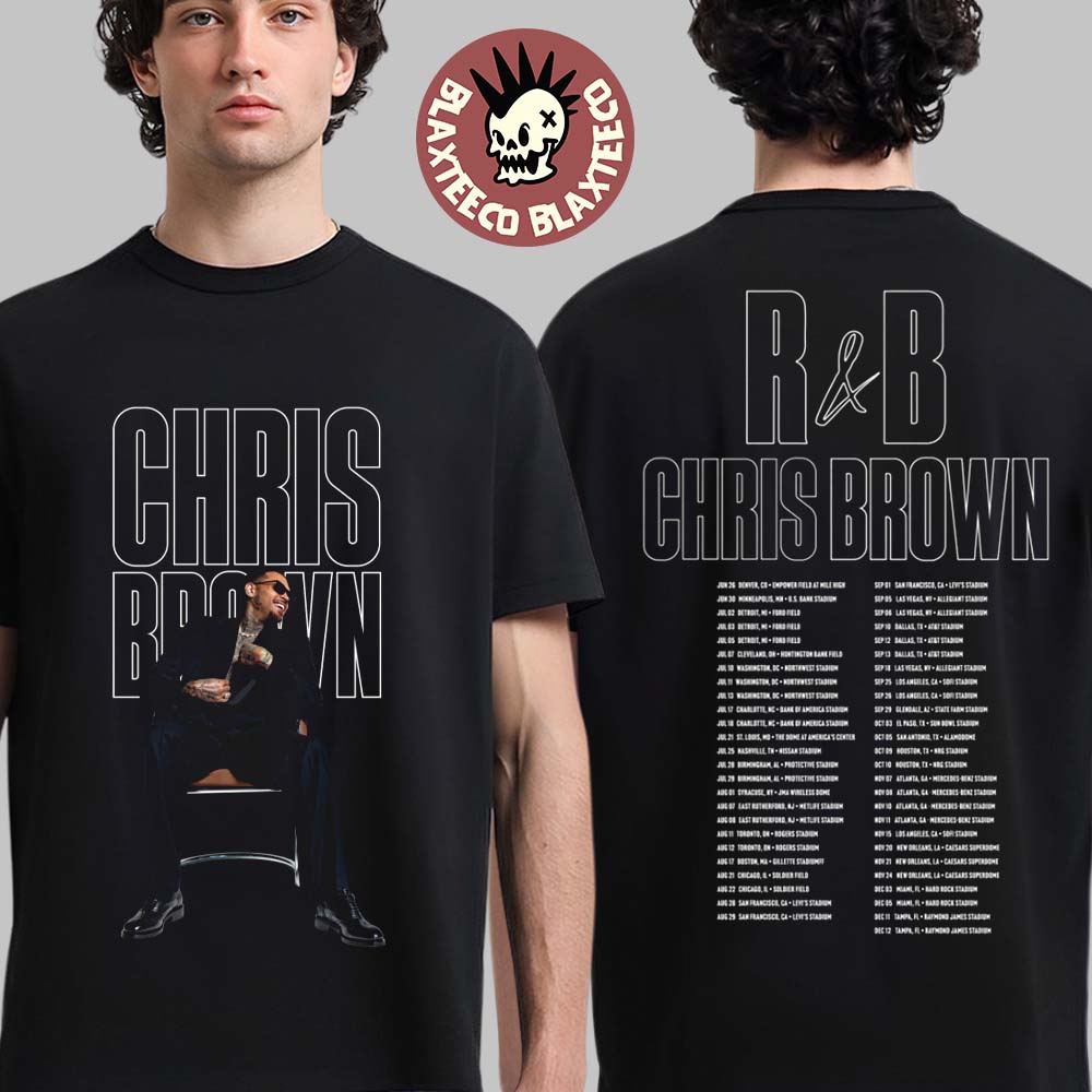 Chris Brown R&B Tour 2026 Series Headliner - Adult & Kids T-Shirts, Sweatshirts & Hoodies apparel design preview 1