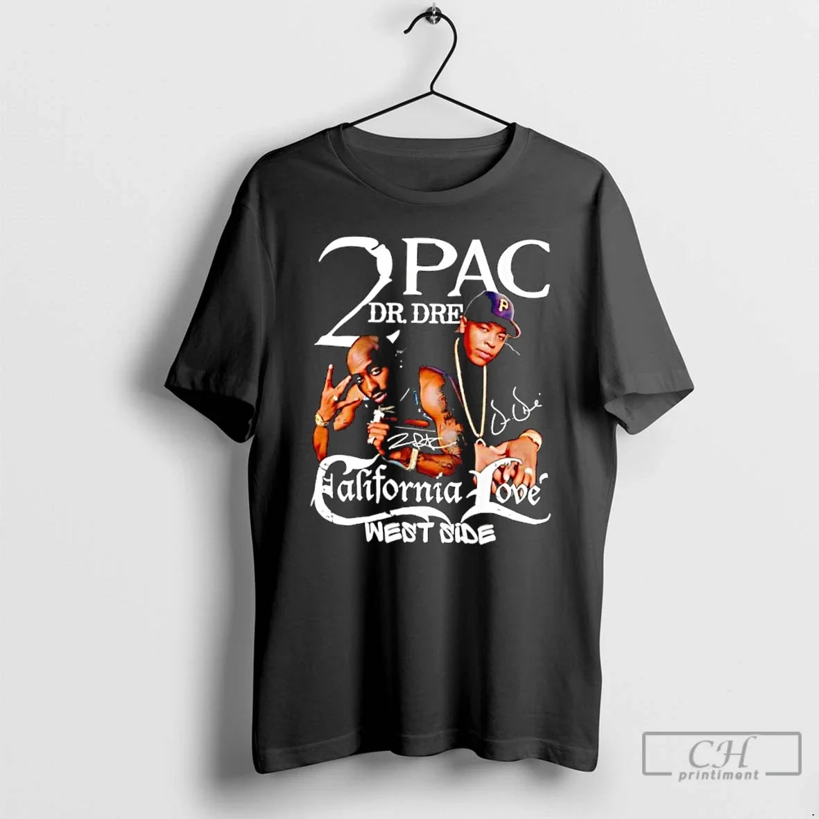 Classic 2pac California Love West Side Signature - Adult & Kids T-Shirts, Sweatshirts & Hoodies apparel design preview 1