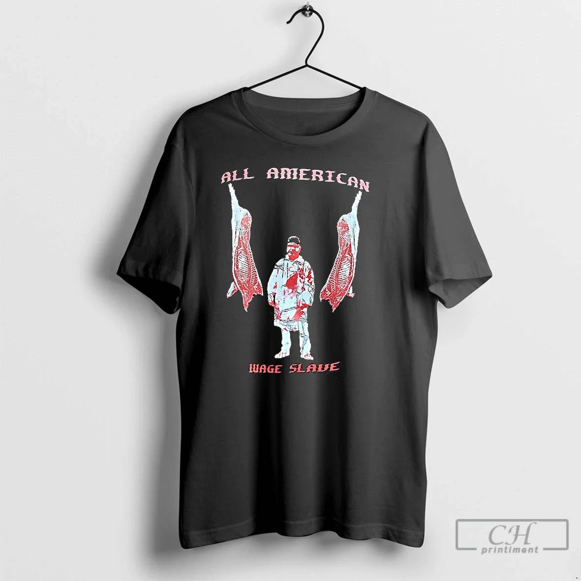 Classic All America Wage Slave Graphic - Adult & Kids T-Shirts, Sweatshirts & Hoodies apparel design preview 1