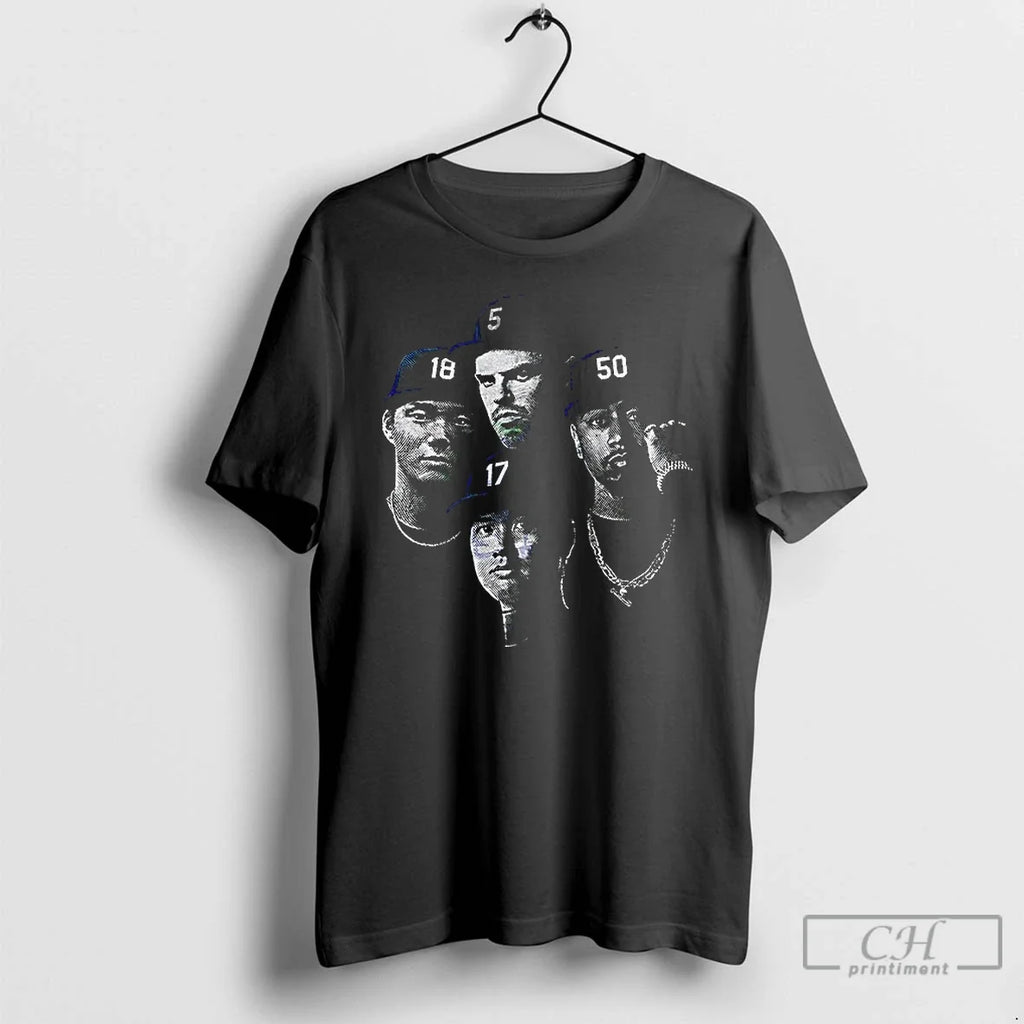 Classic All Eyez On Los Angeles Dodgers Big Four - Adult & Kids T-Shirts, Sweatshirts & Hoodies apparel design preview 1