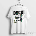 Classic Anaheim Mighty Ducks Mascot Playing Hockey - Adult & Kids T-Shirts, Sweatshirts & Hoodies apparel design preview 1