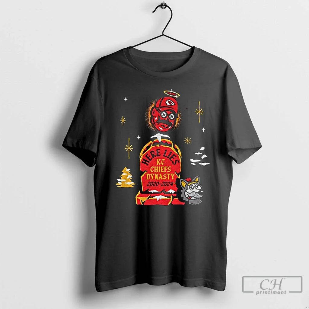 Classic Andy Reid Kansas City Chiefs Here Lies Kc - Adult & Kids T-Shirts, Sweatshirts & Hoodies apparel design preview 1