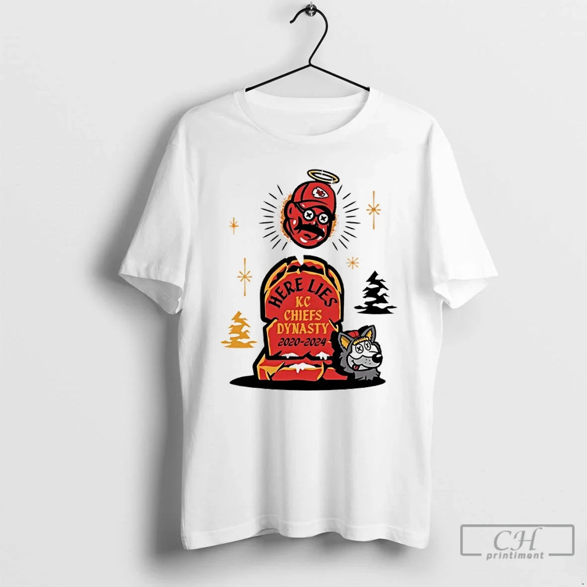 Classic Andy Reid Here Lies Kc Chiefs Dynasty 2020 - Adult & Kids T-Shirts, Sweatshirts & Hoodies apparel design preview 1