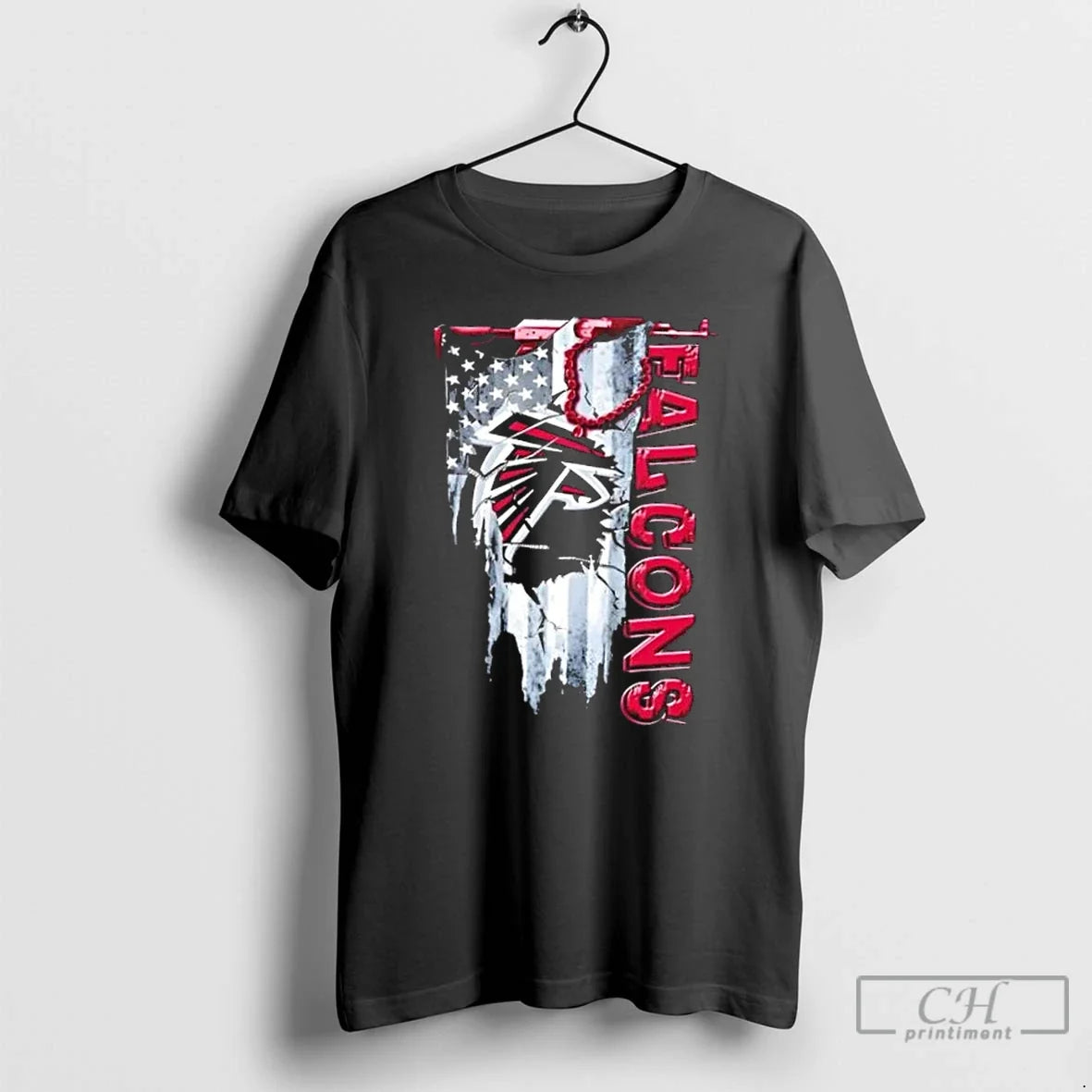 Classic Atlanta Falcons Football Battle Shattered Usa - Adult & Kids T-Shirts, Sweatshirts & Hoodies apparel design preview 1