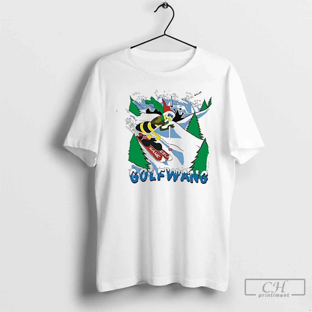 Classic Bee Is Skiing Golfwang Funny Cute - Adult & Kids T-Shirts, Sweatshirts & Hoodies apparel design preview 1