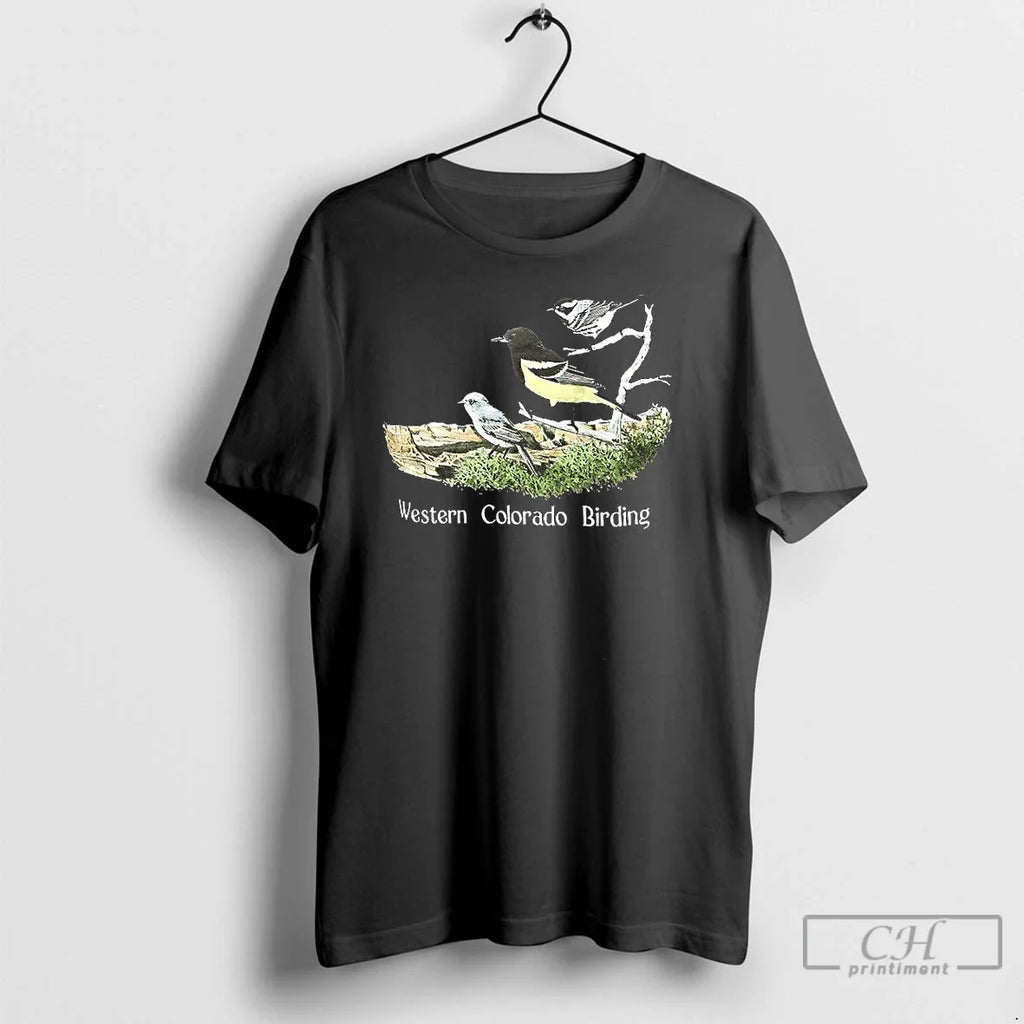 Classic Bird Western Colorado Birding - Adult & Kids T-Shirts, Sweatshirts & Hoodies apparel design preview 1