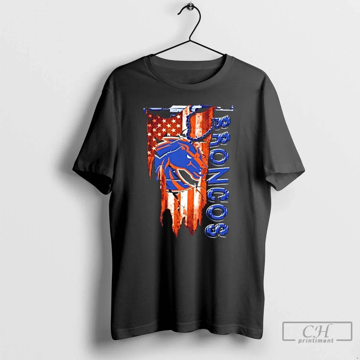 Classic Boise State Broncos Football Battle Shattered - Adult & Kids T-Shirts, Sweatshirts & Hoodies apparel design preview 1