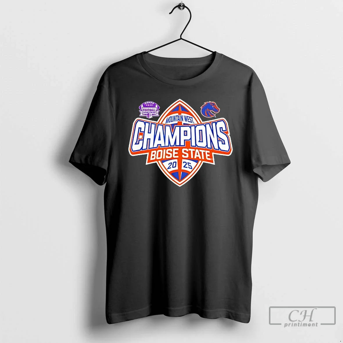 Classic Boise State Broncos Mountain West Champs 2025 - Adult & Kids T-Shirts, Sweatshirts & Hoodies apparel design preview 1