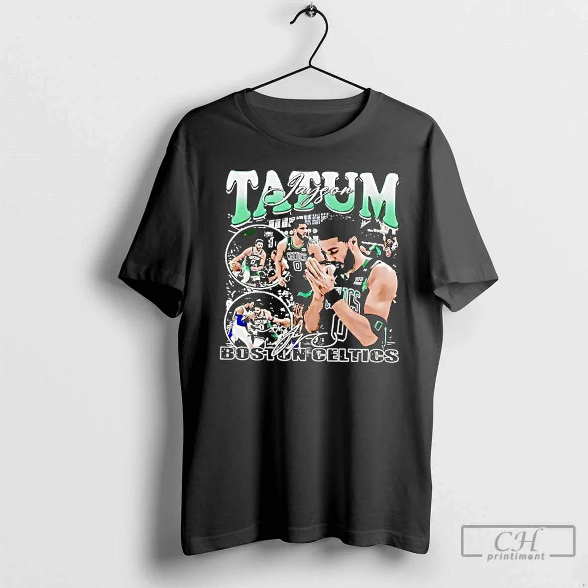 Classic Boston Celtics Jayson Tatum Signature Pray - Adult & Kids T-Shirts, Sweatshirts & Hoodies apparel design preview 1