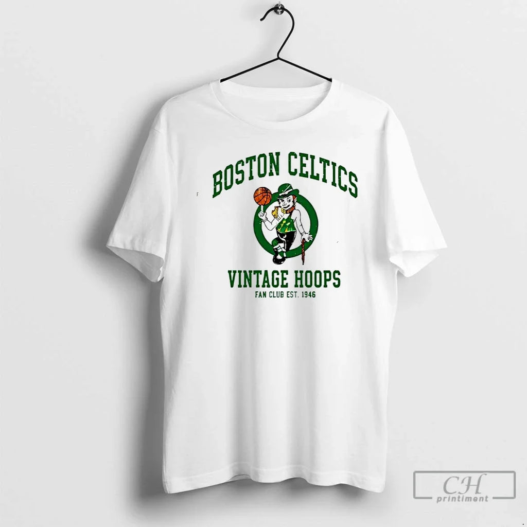 Classic Boston Celtics Vintage Basketball Graphic Fan - Adult & Kids T-Shirts, Sweatshirts & Hoodies apparel design preview 1