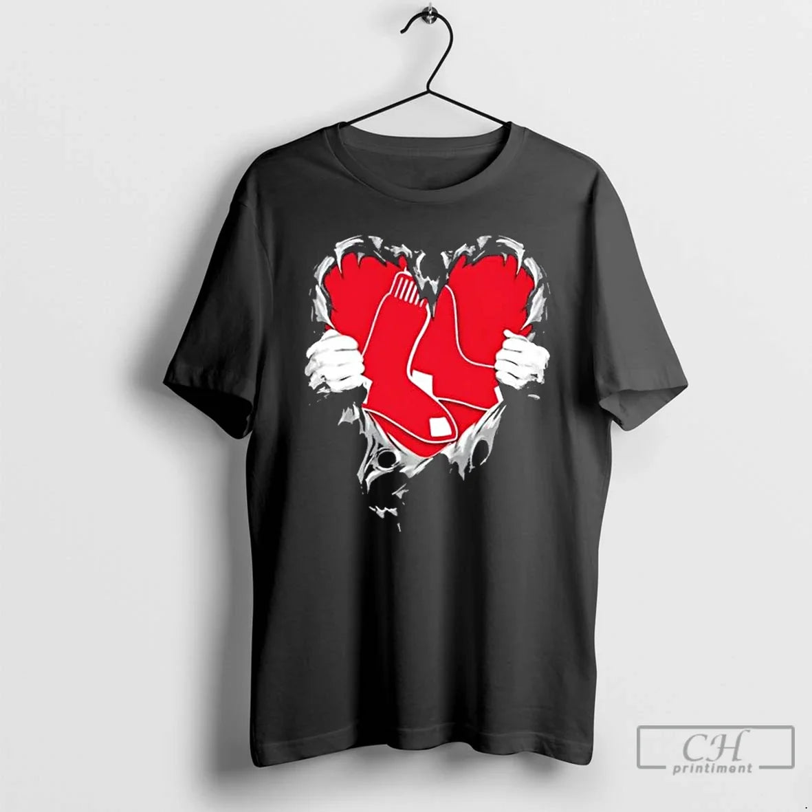 Classic Boston Red Sox Rip The Chest Forever In My - Adult & Kids T-Shirts, Sweatshirts & Hoodies apparel design preview 1