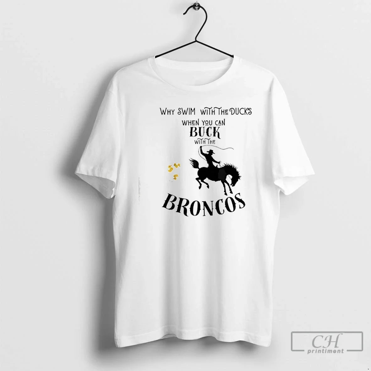 Classic Bronco Drivers Bucking Ducks - Adult & Kids T-Shirts, Sweatshirts & Hoodies apparel design preview 1