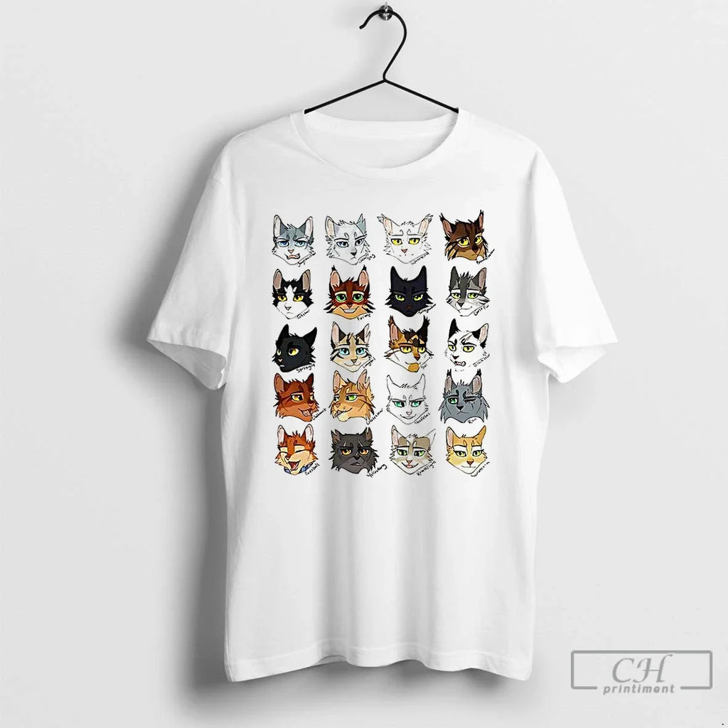 Classic Cats Clans Erin Hunter Bookish Warrior - Adult & Kids T-Shirts, Sweatshirts & Hoodies apparel design preview 1