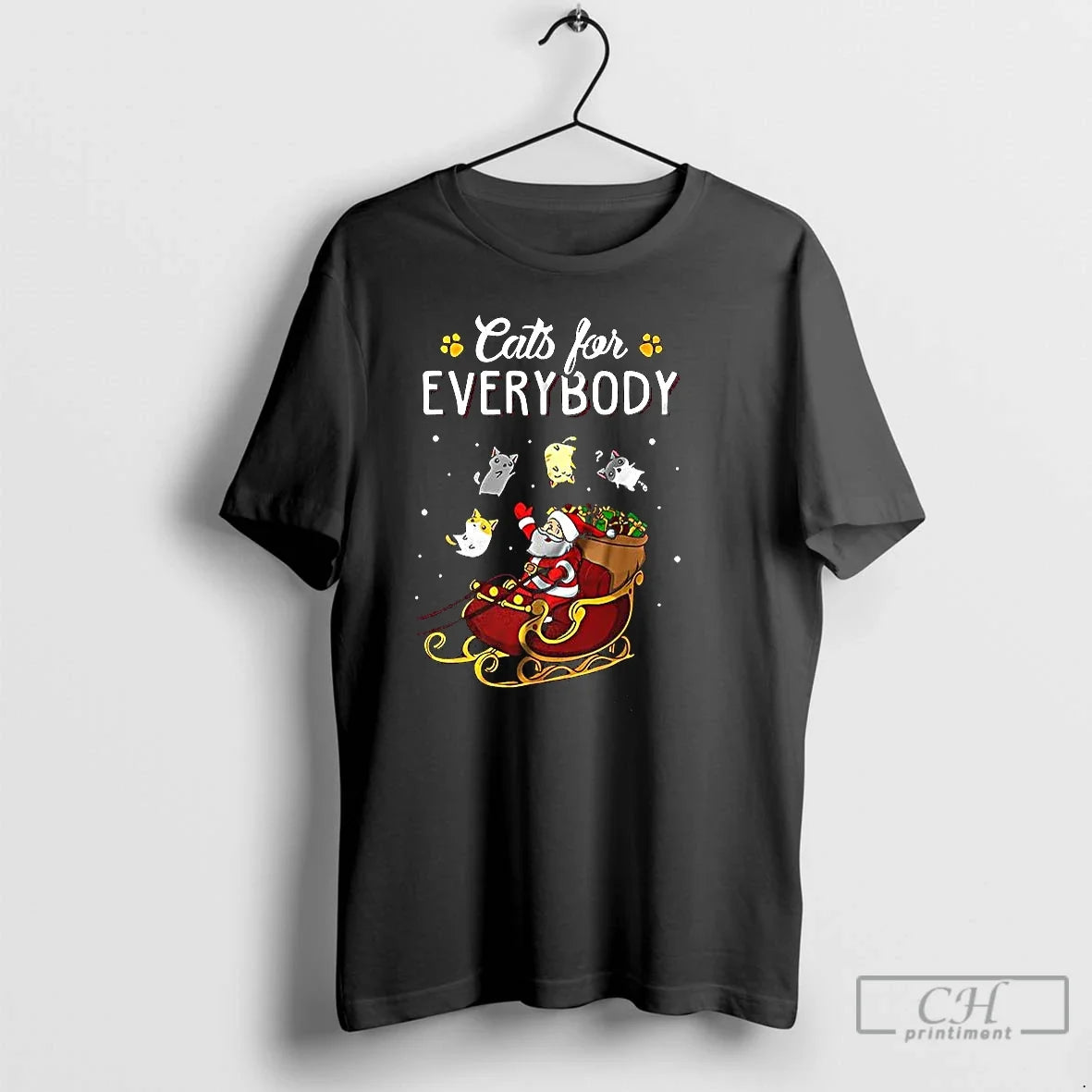 Classic Cats For Everybody Santa Claus Delivers - Adult & Kids T-Shirts, Sweatshirts & Hoodies apparel design preview 1