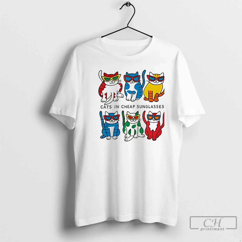 Classic Cats In Cheap Sunglasses Christmas - Adult & Kids T-Shirts, Sweatshirts & Hoodies apparel design preview 1