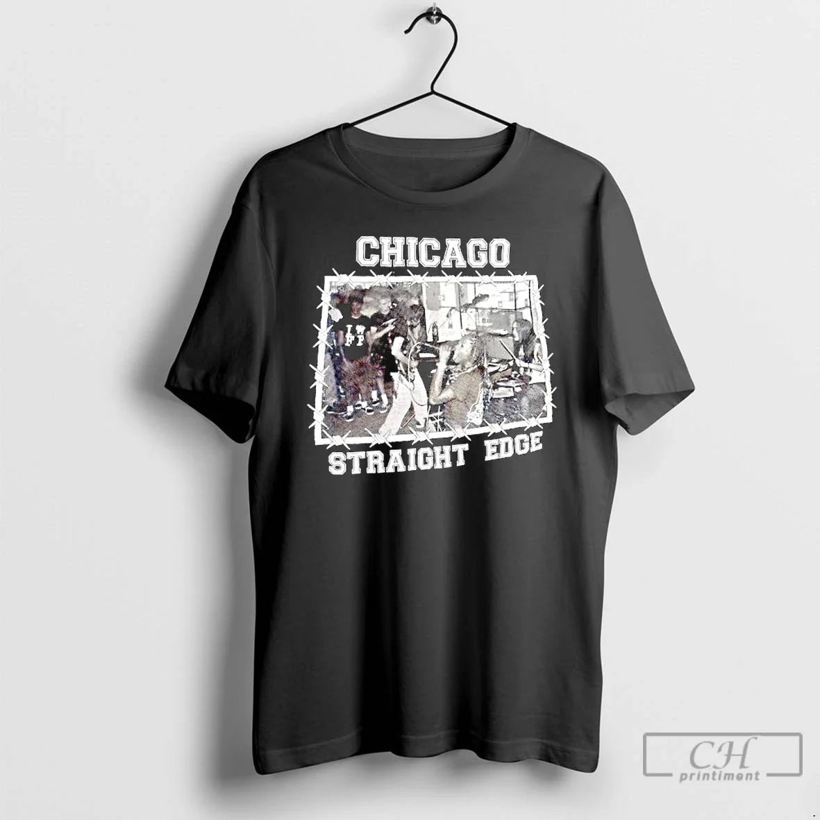 Classic Chicago Straight Edge Band Performing Live - Adult & Kids T-Shirts, Sweatshirts & Hoodies apparel design preview 1