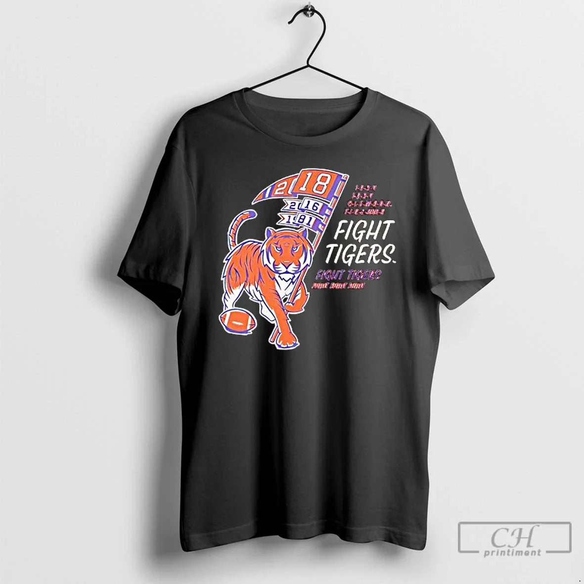 Classic Clemson Tigers Cadence Count Fight - Adult & Kids T-Shirts, Sweatshirts & Hoodies apparel design preview 1