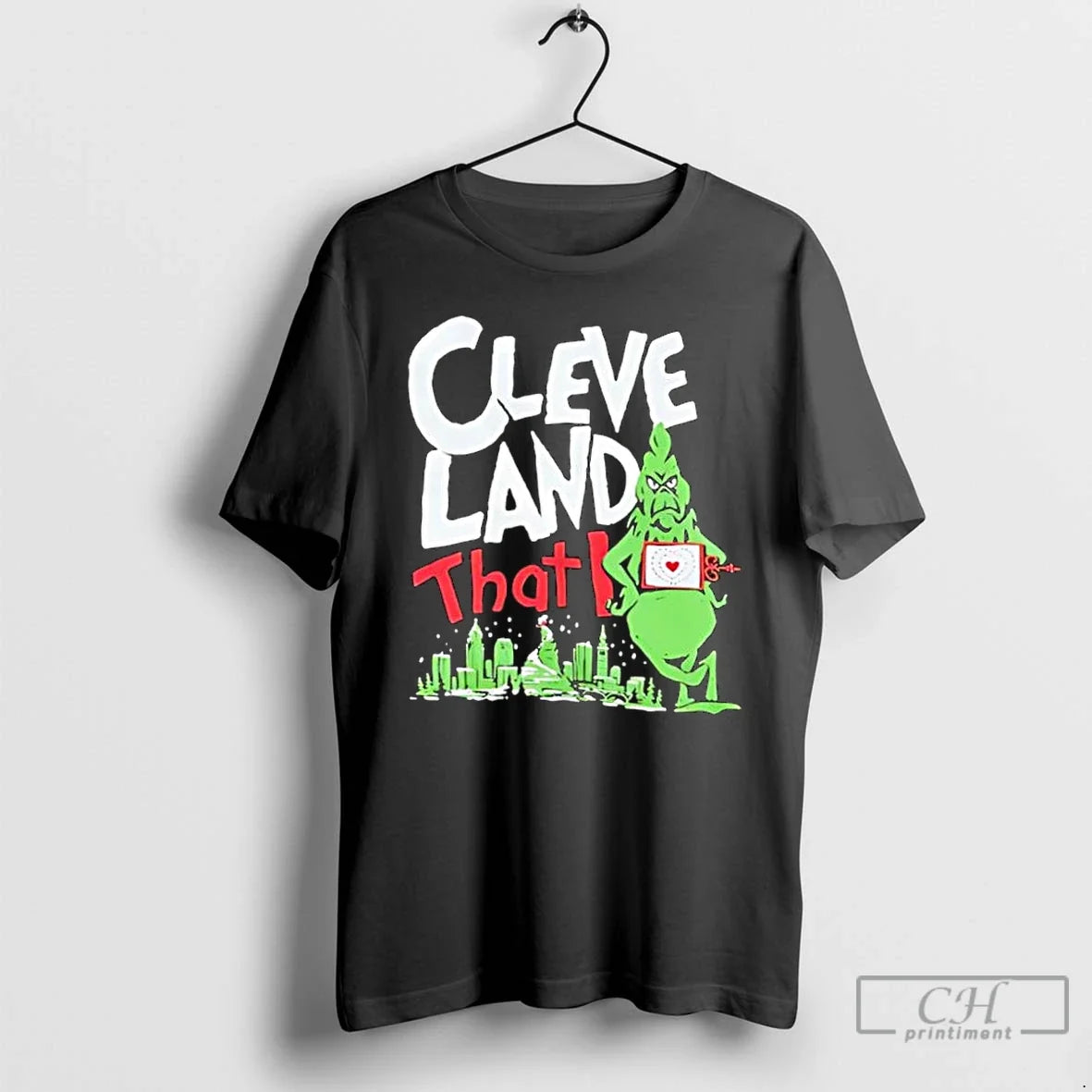 Classic Cleveland That I Grinch - Adult & Kids T-Shirts, Sweatshirts & Hoodies apparel design preview 1