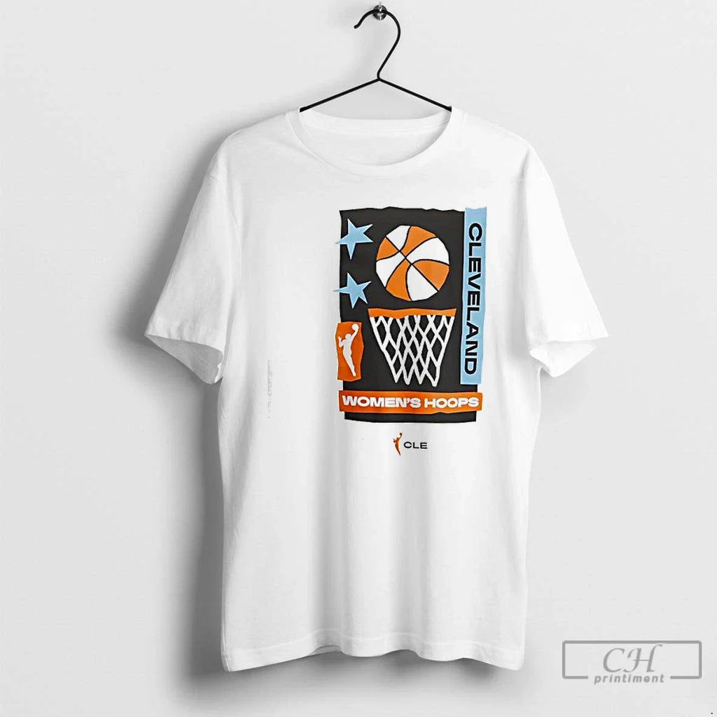 Classic Cleveland Wnba Team Womens Hoop - Adult & Kids T-Shirts, Sweatshirts & Hoodies apparel design preview 1