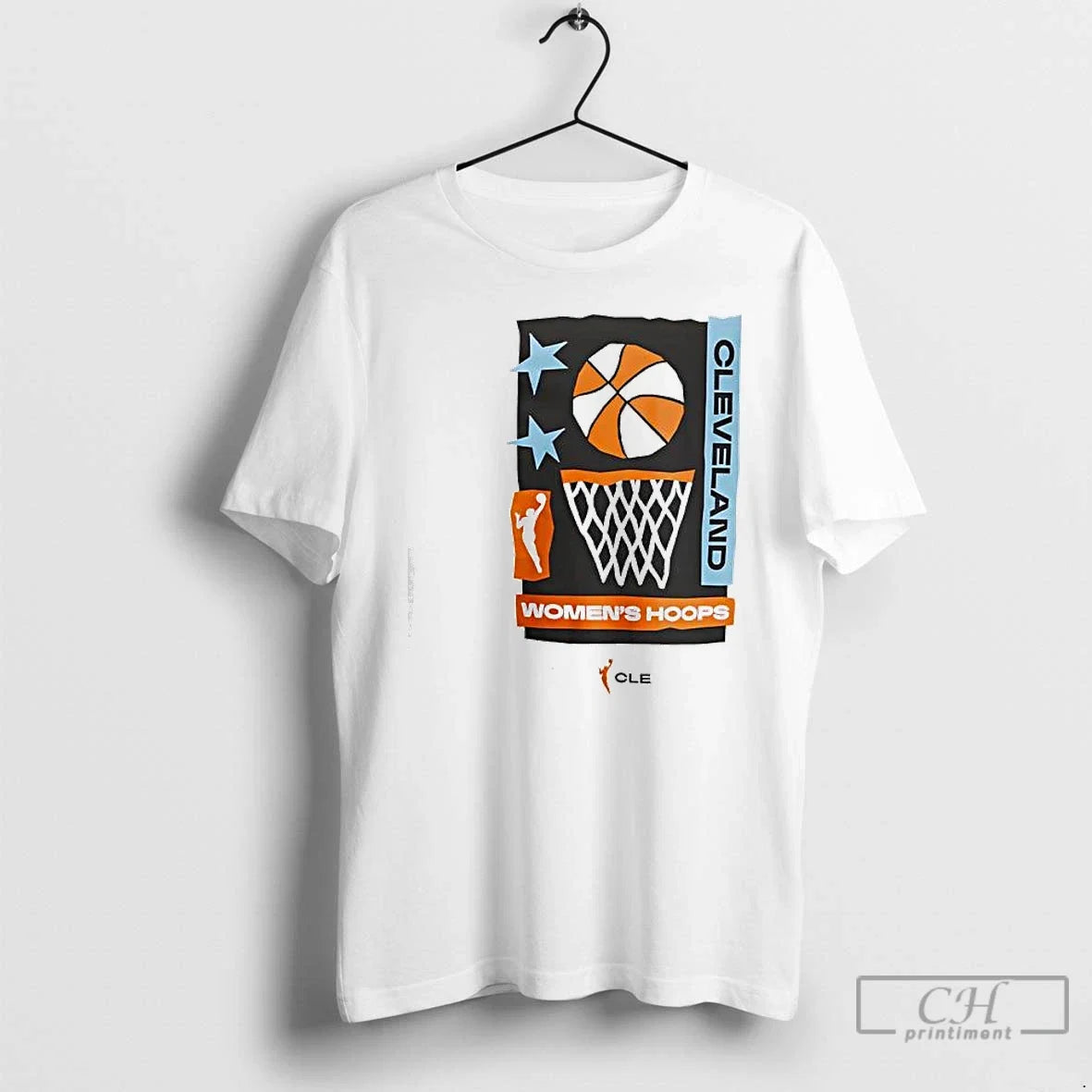Classic Cleveland Wnba Team Womens Hoop - Adult & Kids T-Shirts, Sweatshirts & Hoodies apparel design preview 1